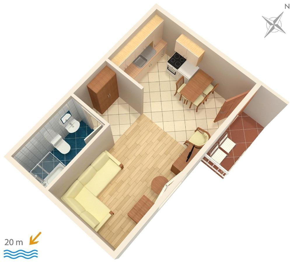 Apartments By The Sea Podgora, Makarska - 6713 エクステリア 写真